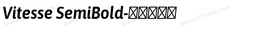 Vitesse SemiBold字体转换